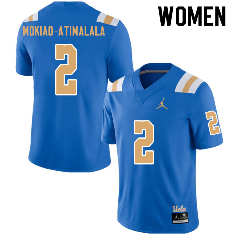 Jordan Brand Women #2 Titus Mokiao-Atimalala UCLA Bruins College Football Jerseys Sale-Blue